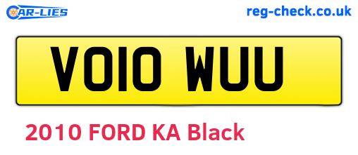 VO10WUU are the vehicle registration plates.