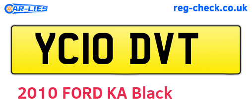 YC10DVT are the vehicle registration plates.
