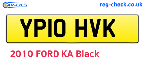 YP10HVK are the vehicle registration plates.