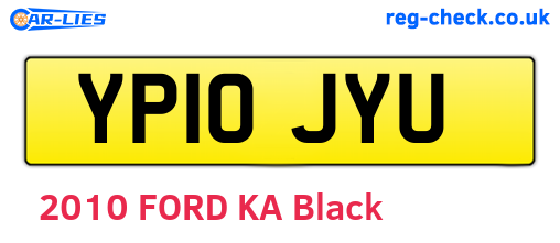 YP10JYU are the vehicle registration plates.