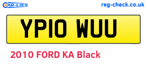 YP10WUU are the vehicle registration plates.