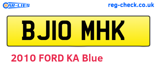 BJ10MHK are the vehicle registration plates.