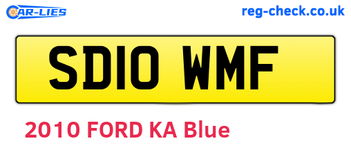 SD10WMF are the vehicle registration plates.