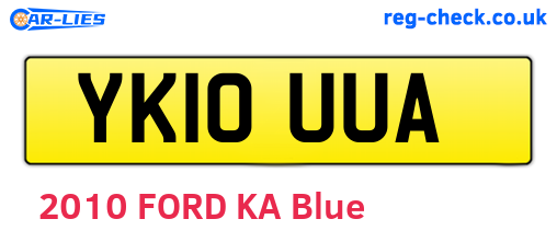 YK10UUA are the vehicle registration plates.