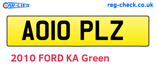 AO10PLZ are the vehicle registration plates.