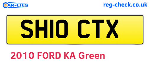SH10CTX are the vehicle registration plates.