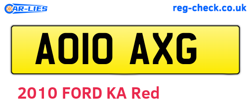 AO10AXG are the vehicle registration plates.