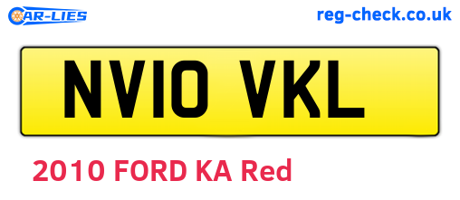 NV10VKL are the vehicle registration plates.