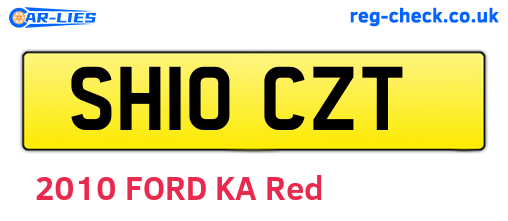 SH10CZT are the vehicle registration plates.