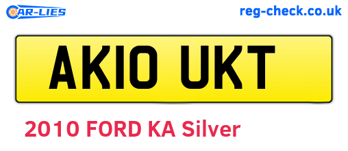 AK10UKT are the vehicle registration plates.