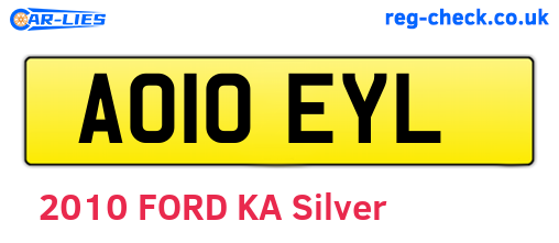 AO10EYL are the vehicle registration plates.
