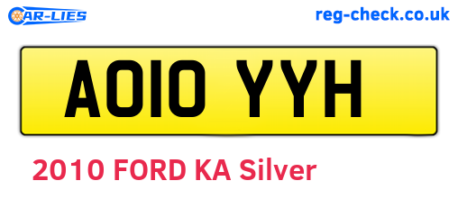AO10YYH are the vehicle registration plates.
