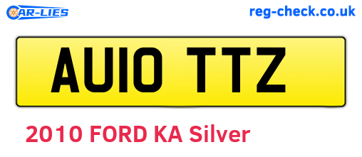 AU10TTZ are the vehicle registration plates.