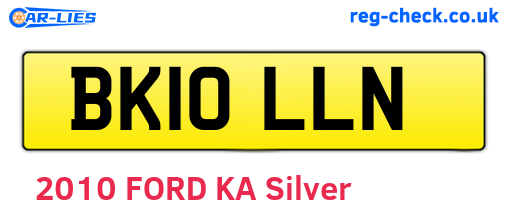 BK10LLN are the vehicle registration plates.
