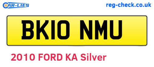 BK10NMU are the vehicle registration plates.