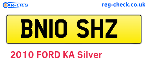 BN10SHZ are the vehicle registration plates.