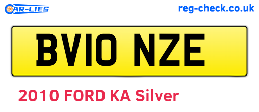 BV10NZE are the vehicle registration plates.