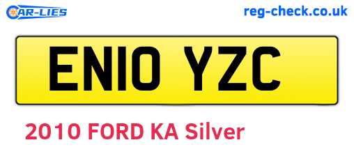 EN10YZC are the vehicle registration plates.