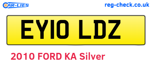 EY10LDZ are the vehicle registration plates.
