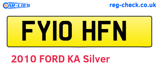 FY10HFN are the vehicle registration plates.