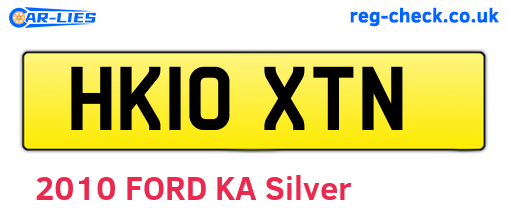 HK10XTN are the vehicle registration plates.