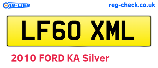 LF60XML are the vehicle registration plates.