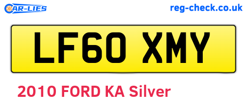 LF60XMY are the vehicle registration plates.