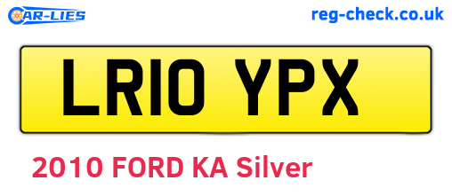 LR10YPX are the vehicle registration plates.