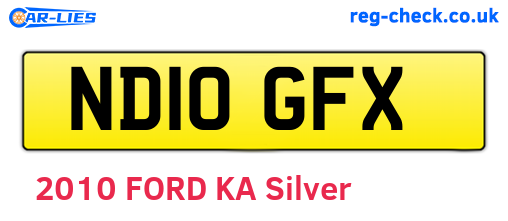 ND10GFX are the vehicle registration plates.