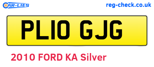 PL10GJG are the vehicle registration plates.