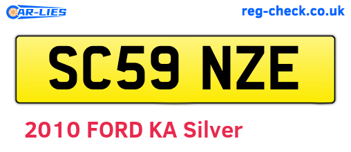 SC59NZE are the vehicle registration plates.