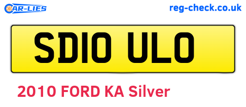 SD10ULO are the vehicle registration plates.