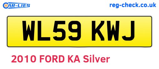 WL59KWJ are the vehicle registration plates.