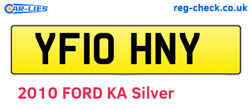 YF10HNY are the vehicle registration plates.