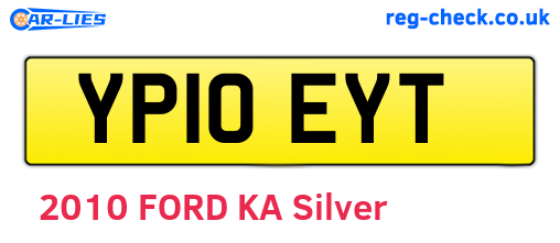 YP10EYT are the vehicle registration plates.
