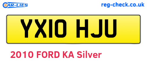 YX10HJU are the vehicle registration plates.