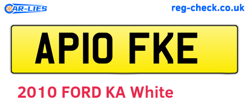 AP10FKE are the vehicle registration plates.