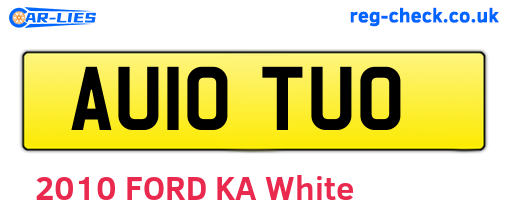 AU10TUO are the vehicle registration plates.