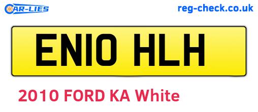 EN10HLH are the vehicle registration plates.