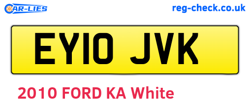 EY10JVK are the vehicle registration plates.