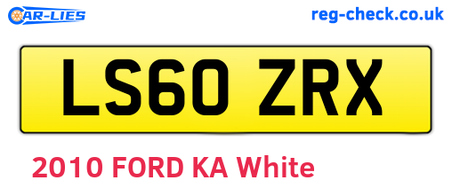 LS60ZRX are the vehicle registration plates.