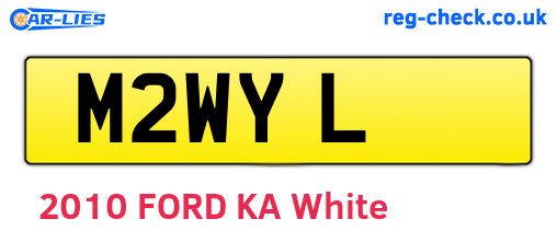 M2WYL are the vehicle registration plates.