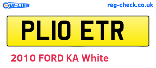 PL10ETR are the vehicle registration plates.