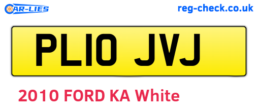 PL10JVJ are the vehicle registration plates.