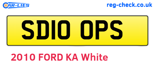 SD10OPS are the vehicle registration plates.