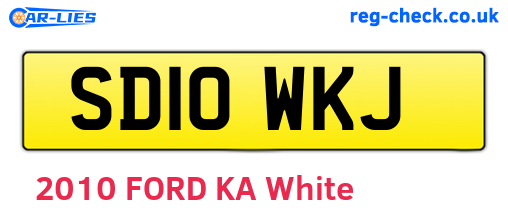 SD10WKJ are the vehicle registration plates.