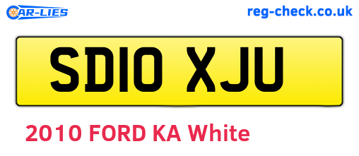 SD10XJU are the vehicle registration plates.