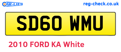 SD60WMU are the vehicle registration plates.