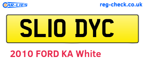 SL10DYC are the vehicle registration plates.
