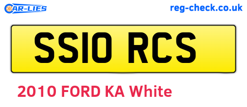 SS10RCS are the vehicle registration plates.